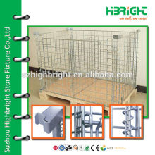 zinc plated wire mesh nesting warehouse dump bins